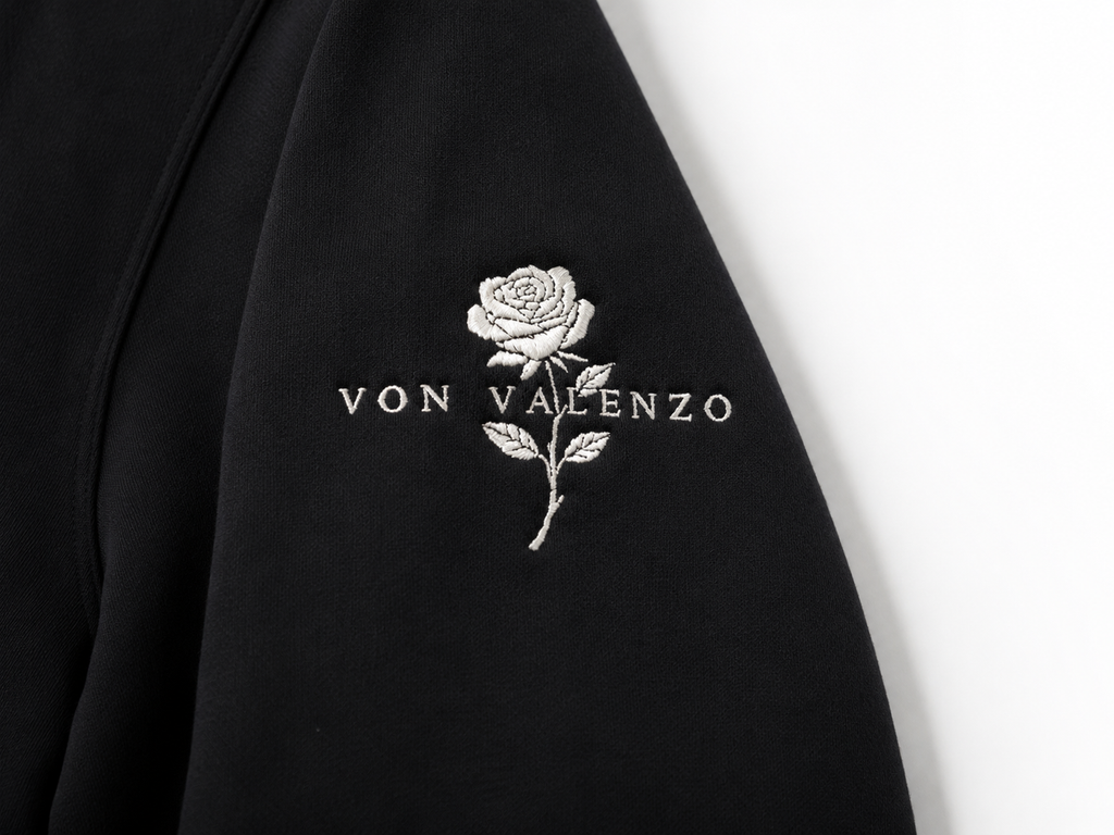 Luxury Matte Black Quarter Zip Shirt