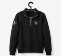 Luxury Matte Black Quarter Zip Shirt